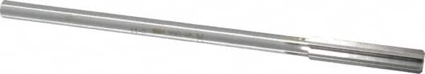 Made in USA - 0.399" High Speed Steel 6 Flute Chucking Reamer - Straight Flute, 0.3105" Straight Shank, 1-3/4" Flute Length, 7" OAL - Americas Industrial Supply