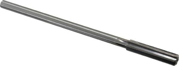 Made in USA - 0.402" High Speed Steel 6 Flute Chucking Reamer - Straight Flute, 0.3105" Straight Shank, 1-3/4" Flute Length, 7" OAL - Americas Industrial Supply