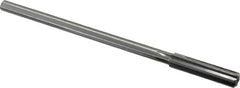 Made in USA - 0.402" High Speed Steel 6 Flute Chucking Reamer - Straight Flute, 0.3105" Straight Shank, 1-3/4" Flute Length, 7" OAL - Americas Industrial Supply