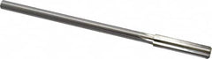 Made in USA - 0.405" High Speed Steel 6 Flute Chucking Reamer - Straight Flute, 0.3105" Straight Shank, 1-3/4" Flute Length, 7" OAL - Americas Industrial Supply