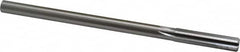 Made in USA - 0.407" High Speed Steel 6 Flute Chucking Reamer - Straight Flute, 0.3105" Straight Shank, 1-3/4" Flute Length, 7" OAL - Americas Industrial Supply