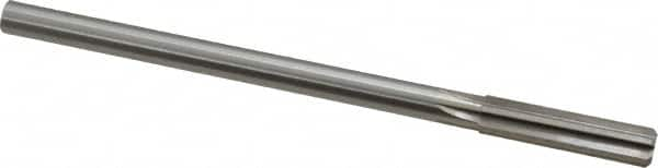 Made in USA - 0.425" High Speed Steel 6 Flute Chucking Reamer - Straight Flute, 0.373" Straight Shank, 1-3/4" Flute Length, 7" OAL - Americas Industrial Supply