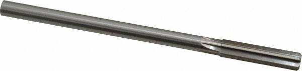 Made in USA - 0.428" High Speed Steel 6 Flute Chucking Reamer - Straight Flute, 0.373" Straight Shank, 1-3/4" Flute Length, 7" OAL - Americas Industrial Supply