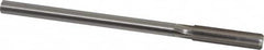 Made in USA - 0.436" High Speed Steel 6 Flute Chucking Reamer - Straight Flute, 0.373" Straight Shank, 1-3/4" Flute Length, 7" OAL - Americas Industrial Supply