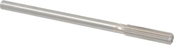 Made in USA - 0.442" High Speed Steel 6 Flute Chucking Reamer - Straight Flute, 0.373" Straight Shank, 1-3/4" Flute Length, 7" OAL - Americas Industrial Supply