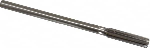 Made in USA - 0.447" High Speed Steel 6 Flute Chucking Reamer - Straight Flute, 0.373" Straight Shank, 1-3/4" Flute Length, 7" OAL - Americas Industrial Supply