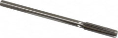 Made in USA - 0.447" High Speed Steel 6 Flute Chucking Reamer - Straight Flute, 0.373" Straight Shank, 1-3/4" Flute Length, 7" OAL - Americas Industrial Supply