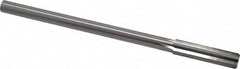 Made in USA - 0.448" High Speed Steel 6 Flute Chucking Reamer - Americas Industrial Supply