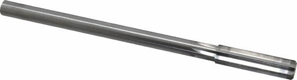 Made in USA - 0.451" High Speed Steel 6 Flute Chucking Reamer - Straight Flute, 0.373" Straight Shank, 1-3/4" Flute Length, 7" OAL - Americas Industrial Supply
