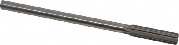Made in USA - 0.464" High Speed Steel 6 Flute Chucking Reamer - Straight Flute, 0.373" Straight Shank, 1-3/4" Flute Length, 7" OAL - Americas Industrial Supply