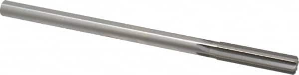 Made in USA - 0.477" High Speed Steel 6 Flute Chucking Reamer - Straight Flute, 0.4355" Straight Shank, 2" Flute Length, 8" OAL - Americas Industrial Supply
