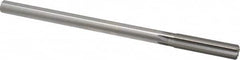 Made in USA - 0.477" High Speed Steel 6 Flute Chucking Reamer - Straight Flute, 0.4355" Straight Shank, 2" Flute Length, 8" OAL - Americas Industrial Supply