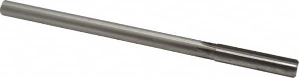 Made in USA - 0.485" High Speed Steel 6 Flute Chucking Reamer - Straight Flute, 0.4355" Straight Shank, 2" Flute Length, 8" OAL - Americas Industrial Supply