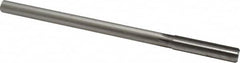 Made in USA - 0.485" High Speed Steel 6 Flute Chucking Reamer - Straight Flute, 0.4355" Straight Shank, 2" Flute Length, 8" OAL - Americas Industrial Supply
