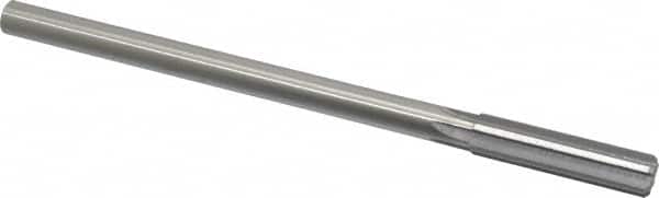 Made in USA - 0.505" High Speed Steel 6 Flute Chucking Reamer - Straight Flute, 0.4355" Straight Shank, 2" Flute Length, 8" OAL - Americas Industrial Supply