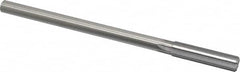 Made in USA - 0.505" High Speed Steel 6 Flute Chucking Reamer - Straight Flute, 0.4355" Straight Shank, 2" Flute Length, 8" OAL - Americas Industrial Supply