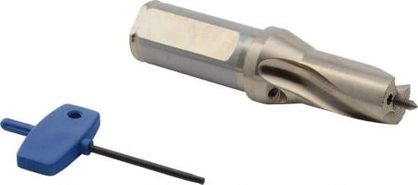Seco - 22 to 23.99mm Diam, 1.5xD, 40mm Max Depth, 1" Shank Diam, 2.106" Flute, 5.098" OAL, Replaceable Tip Drill - SD101 Toolholder, Series Crownloc - Americas Industrial Supply