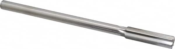 Made in USA - 0.548" High Speed Steel Chucking Reamer - Straight Flute, Straight Shank - Americas Industrial Supply