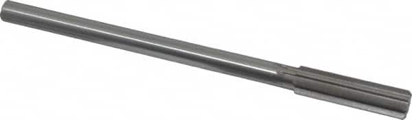 Made in USA - 0.561" High Speed Steel 8 Flute Chucking Reamer - Straight Flute, 0.4355" Straight Shank, 2" Flute Length, 8" OAL - Americas Industrial Supply