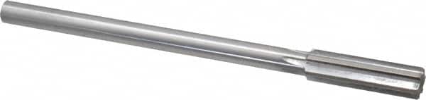 Made in USA - 0.579" High Speed Steel Chucking Reamer - Straight Flute, Straight Shank - Americas Industrial Supply