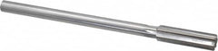 Made in USA - 0.579" High Speed Steel Chucking Reamer - Straight Flute, Straight Shank - Americas Industrial Supply