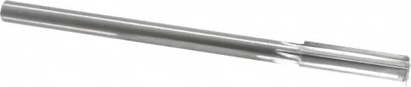 Made in USA - 0.591" High Speed Steel Chucking Reamer - Straight Flute, Straight Shank - Americas Industrial Supply