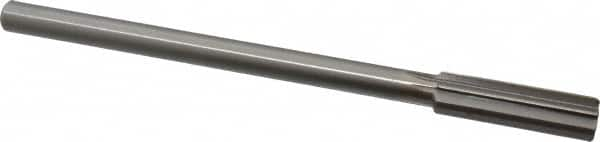 Made in USA - 0.592" High Speed Steel Chucking Reamer - Straight Flute, Straight Shank - Americas Industrial Supply