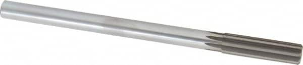 Made in USA - 0.629" High Speed Steel Chucking Reamer - Straight Flute, Straight Shank - Americas Industrial Supply