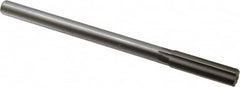 Made in USA - 0.639" High Speed Steel Chucking Reamer - Straight Flute, Straight Shank - Americas Industrial Supply