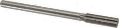 Made in USA - 0.702" High Speed Steel Chucking Reamer - Straight Flute, Straight Shank - Americas Industrial Supply