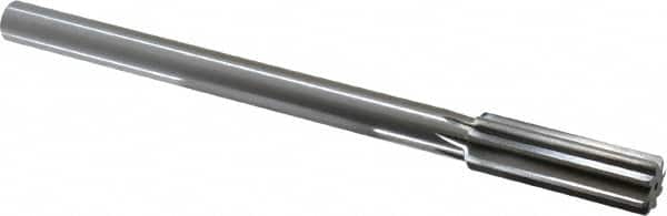 Made in USA - 0.72" High Speed Steel Chucking Reamer - Straight Flute, Straight Shank - Americas Industrial Supply