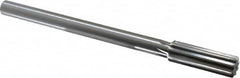 Made in USA - 0.72" High Speed Steel Chucking Reamer - Straight Flute, Straight Shank - Americas Industrial Supply
