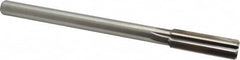 Made in USA - 0.786" High Speed Steel Chucking Reamer - Straight Flute, Straight Shank - Americas Industrial Supply