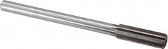 Made in USA - 0.825" High Speed Steel Chucking Reamer - Straight Flute, Straight Shank - Americas Industrial Supply