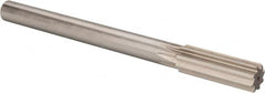 Made in USA - 0.884" High Speed Steel Chucking Reamer - Straight Flute, Straight Shank - Americas Industrial Supply