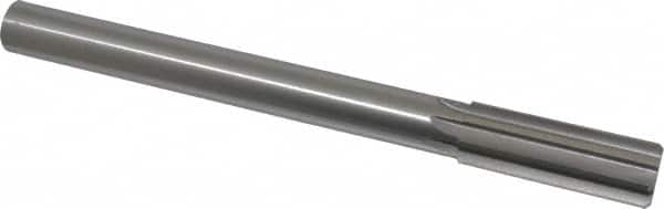 Made in USA - 1" High Speed Steel 8 Flute Chucking Reamer - Straight Flute, 7/8" Straight Shank, 2-3/4" Flute Length, 10-1/2" OAL - Americas Industrial Supply