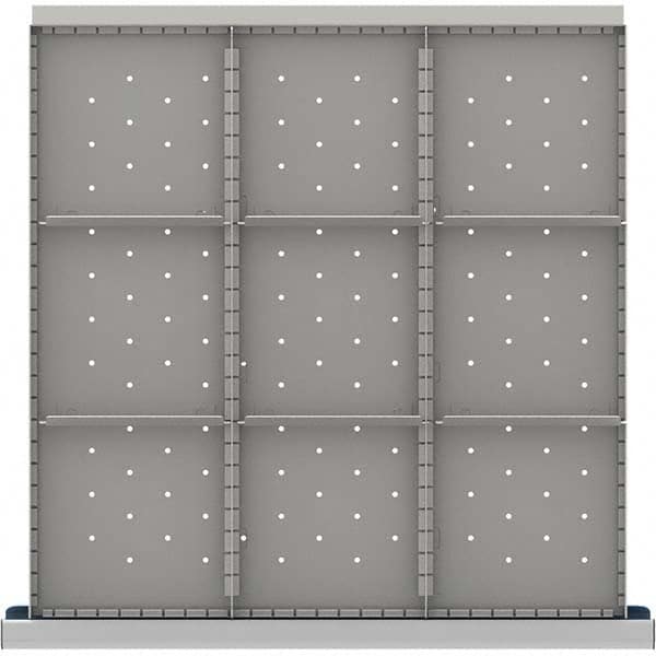 LISTA - 9-Compartment Drawer Divider Layout for 3.15" High Drawers - Americas Industrial Supply