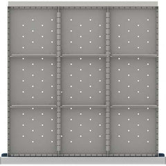 LISTA - 9-Compartment Drawer Divider Layout for 3.15" High Drawers - Americas Industrial Supply