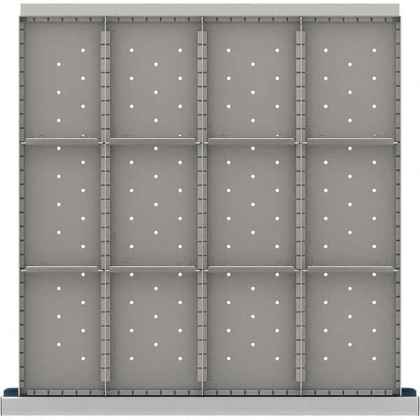 LISTA - 12-Compartment Drawer Divider Layout for 3.15" High Drawers - Americas Industrial Supply