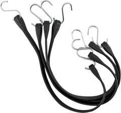 Erickson Manufacturing - Tarp Strap with S Hook - 10, 15, 21, 31" OAL, Black - Americas Industrial Supply
