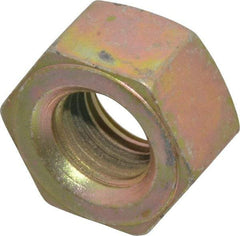 Value Collection - 3/4-10 UNC Steel Right Hand Heavy Hex Nut - 1-1/4" Across Flats, 47/64" High, Zinc Yellow Dichromate Finish - Americas Industrial Supply