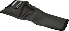 HexArmor - Size S, Gray/Black SuperFabric Cut & Puncture Resistant Sleeve - 19" Long Sleeve, Cut Resistance Level 5, Made with Thumb Hole - Americas Industrial Supply