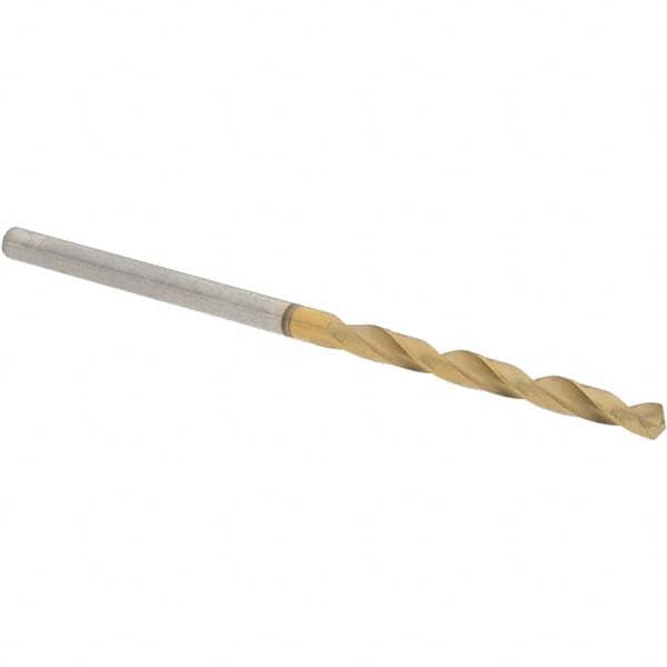 Guhring - 2.1mm 118° High Speed Steel Jobber Drill - TiN Finish, Right Hand Cut, Spiral Flute, Straight Shank, 49mm OAL, Standard Point - Americas Industrial Supply