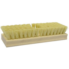 8″ Square End Scrub Brush, with Threaded Handle Hole, 1″ Trim, White Tampico Fill - Americas Industrial Supply