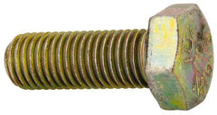 Made in North America - 5/16-24 UNF, 7/8" Length Under Head Hex Head Cap Screw - Grade 8 Alloy Steel, Zinc-Plated Finish, 1/2" Hex - Americas Industrial Supply