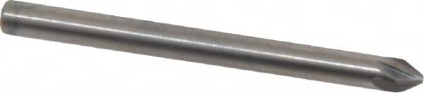M.A. Ford - 1/8" Head Diam, 1/8" Shank Diam, 6 Flute 60° Solid Carbide Countersink - Americas Industrial Supply