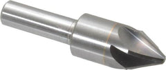 M.A. Ford - 5/8" Head Diam, 3/8" Shank Diam, 6 Flute 60° Solid Carbide Countersink - Bright Finish, 2-3/8" OAL, 0.18" Nose Diam, Single End, Straight Shank, Right Hand Cut - Americas Industrial Supply