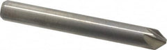 M.A. Ford - 3/16" Head Diam, 3/16" Shank Diam, 6 Flute 82° Solid Carbide Countersink - Bright Finish, 1-1/2" OAL, 0.04" Nose Diam, Single End, Straight Shank, Right Hand Cut - Americas Industrial Supply