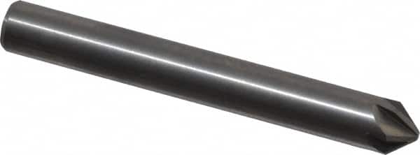 M.A. Ford - 1/4" Head Diam, 1/4" Shank Diam, 6 Flute 82° Solid Carbide Countersink - Americas Industrial Supply
