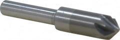 M.A. Ford - 3/8" Head Diam, 1/4" Shank Diam, 6 Flute 90° Solid Carbide Countersink - Americas Industrial Supply